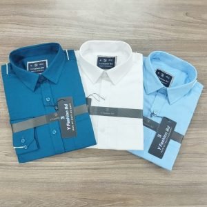 Oxford petrol,white,skyblue 3 pice combo